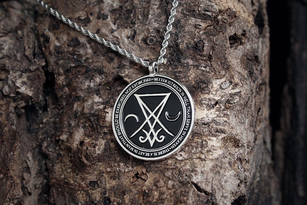 Seal of Lucifer, Lucifer sigil, better to reign in hell - NECKLACE