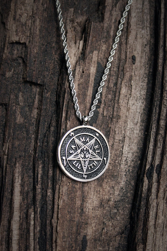 Seal of Baphomet, pentagram, Samael, Lilith - NECKLACE