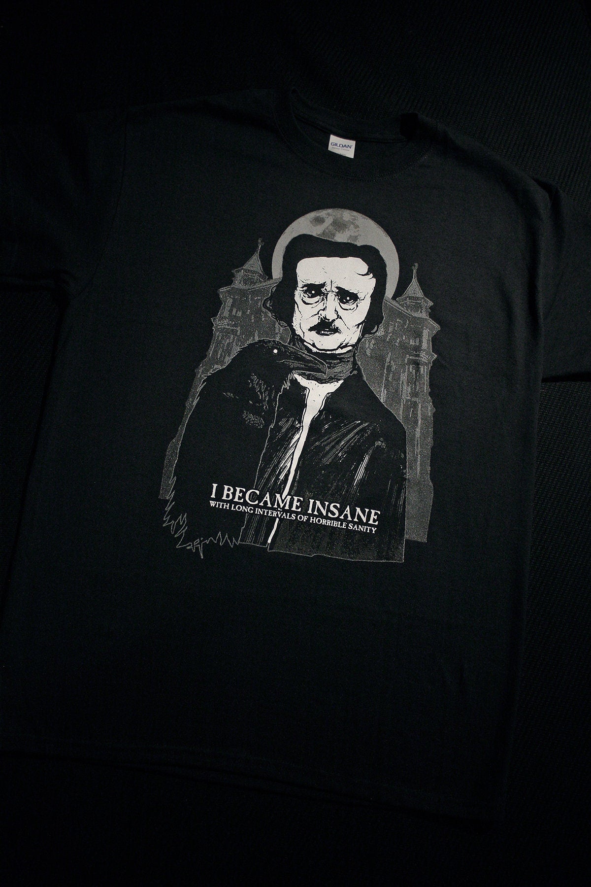 Edgar Allan Poe, I became insane - T-shirt