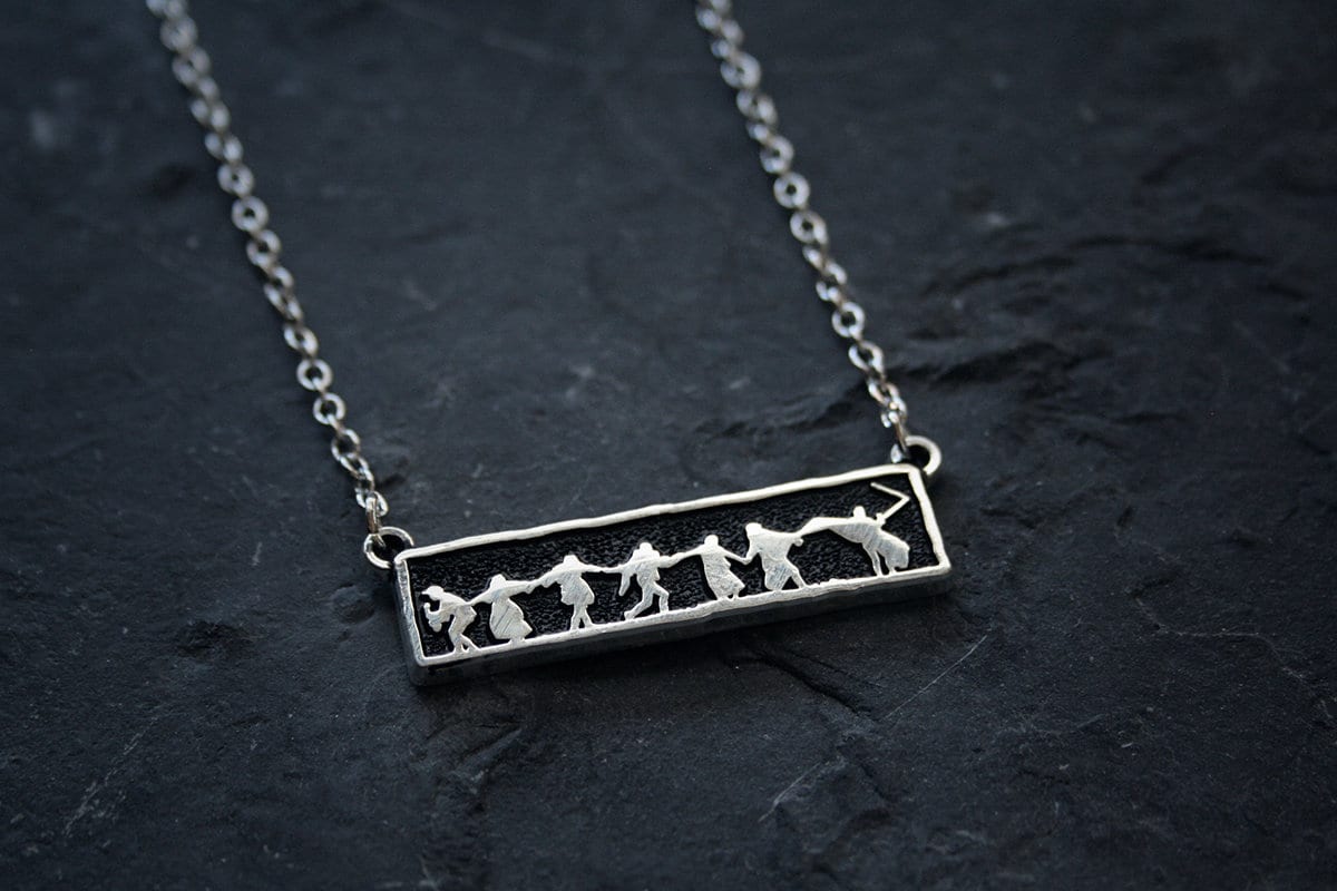 Dance of death, danse macabre, seventh seal - NECKLACE