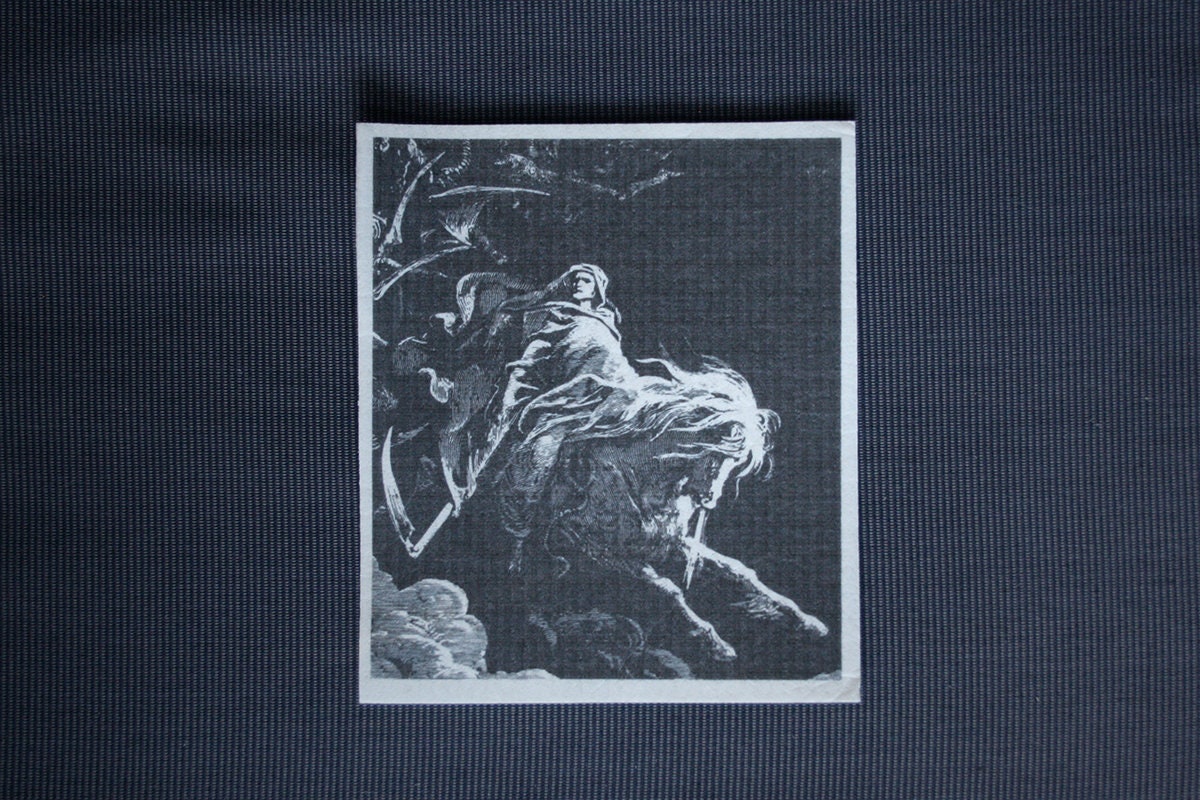 Death rides, Doré - REUSABLE SWEDISH DISHCLOTH