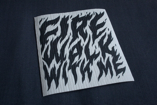 Fire walk with me - REUSABLE SWEDISH DISHCLOTH