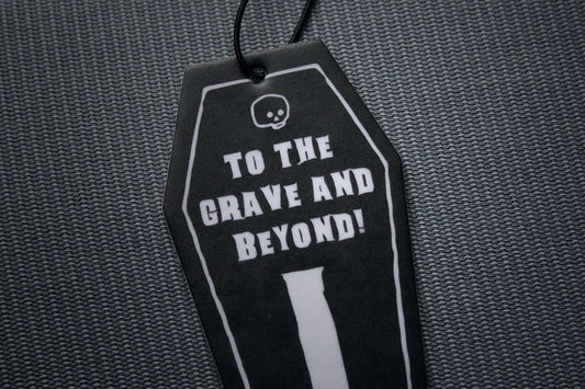Coffin shaped, to the grave and beyond! - AIR FRESHENER