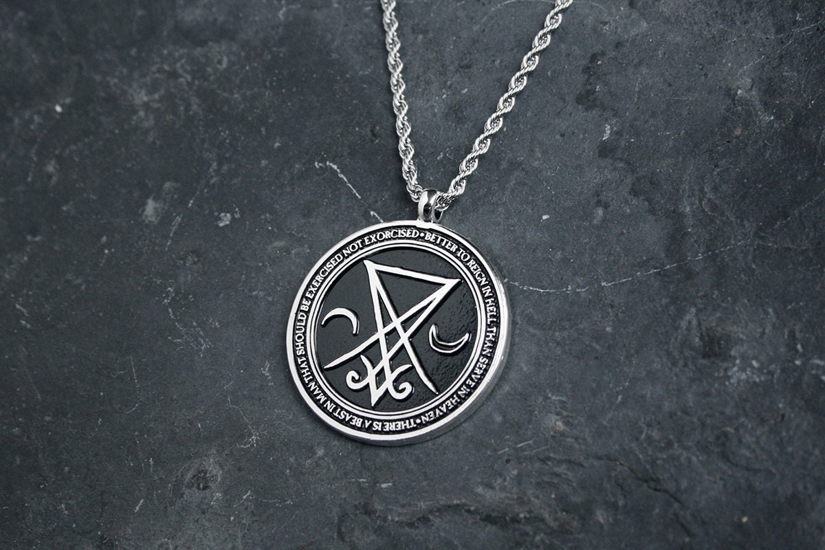 Seal of Lucifer, Lucifer sigil, better to reign in hell - NECKLACE