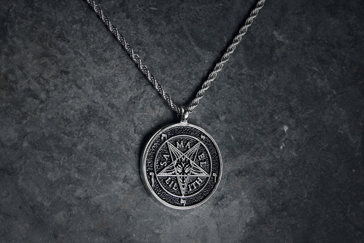 Seal of Baphomet, pentagram, Samael, Lilith - NECKLACE