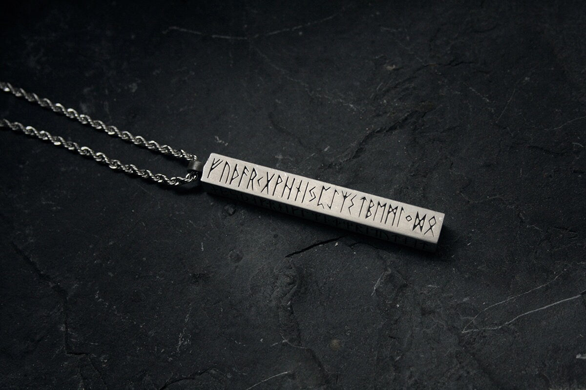 Runes stave, the evolution of Scandinavian runes - NECKLACE