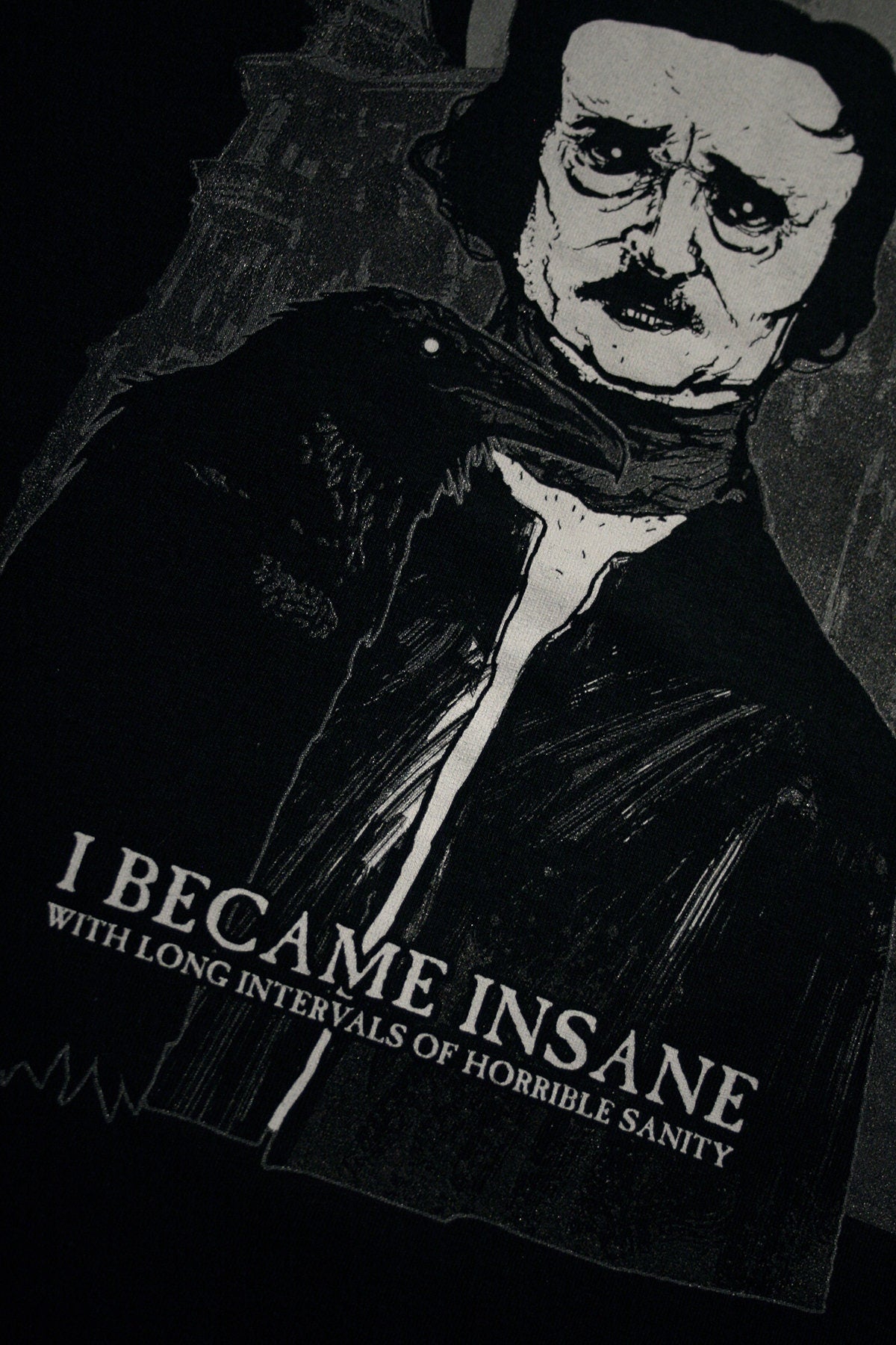 Edgar Allan Poe, I became insane - T-shirt