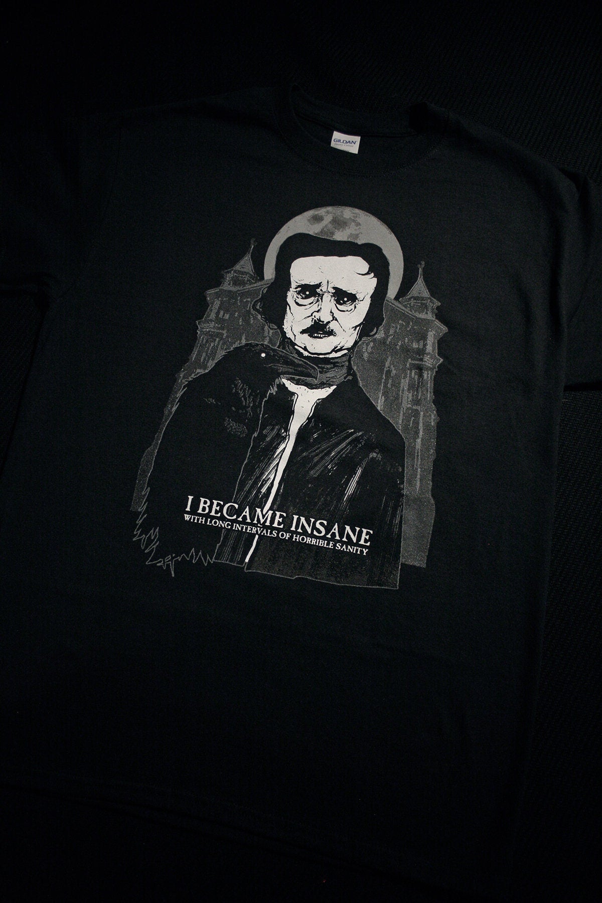 Edgar Allan Poe, I became insane - T-shirt