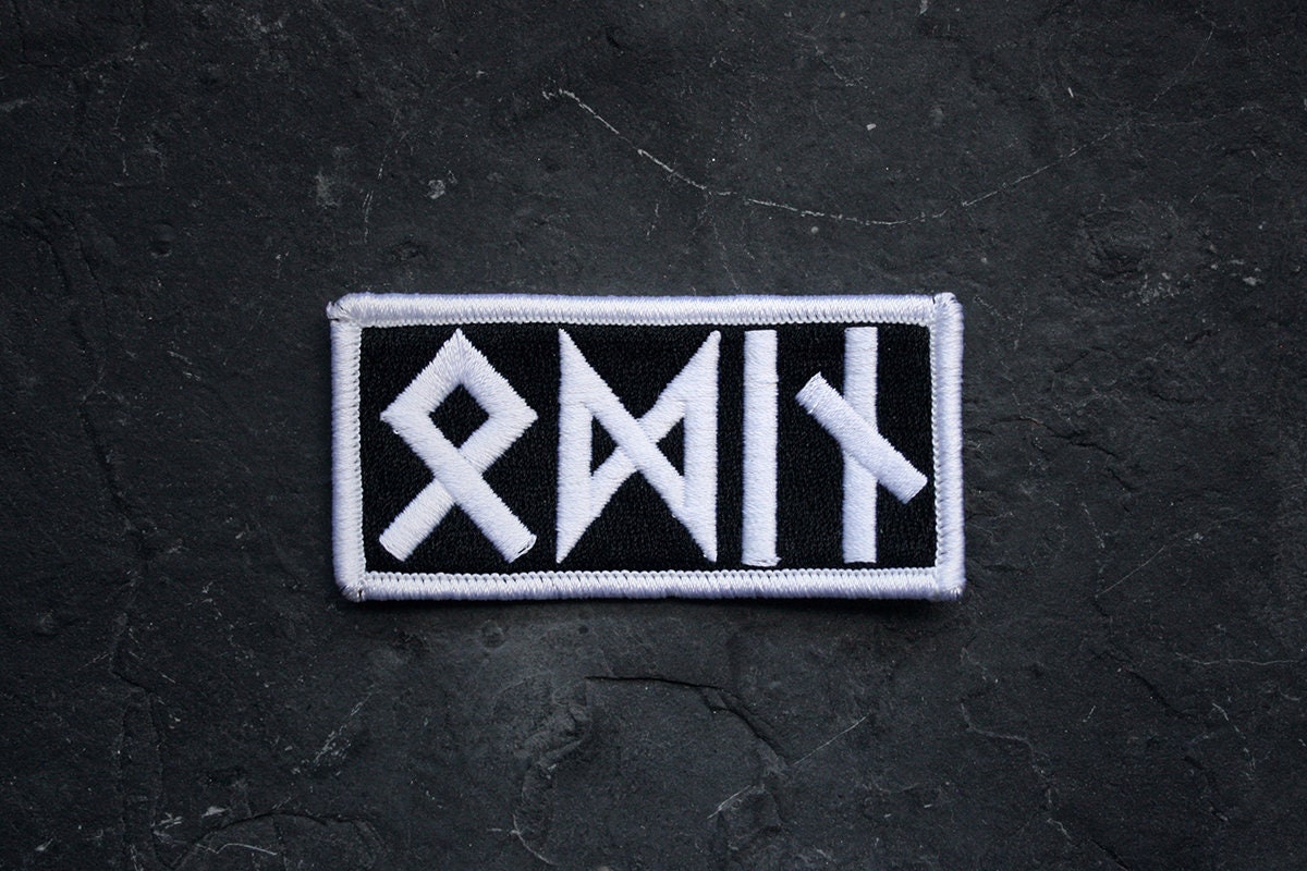 Odin, Oden, Wotan, runes, black edition - PATCH – TORVENIUS