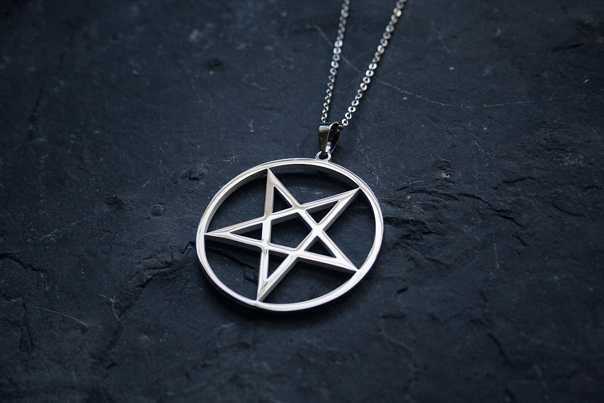 Pentagram, up side down - NECKLACE