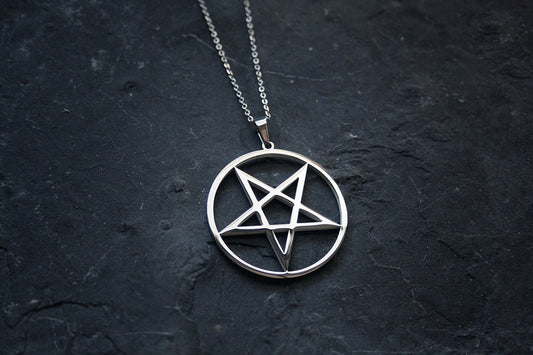 Pentagram, up side down - NECKLACE