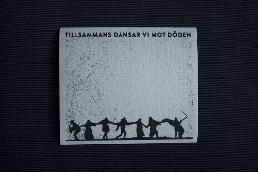 Dance of death, seventh seal - REUSABLE SWEDISH DISHCLOTH