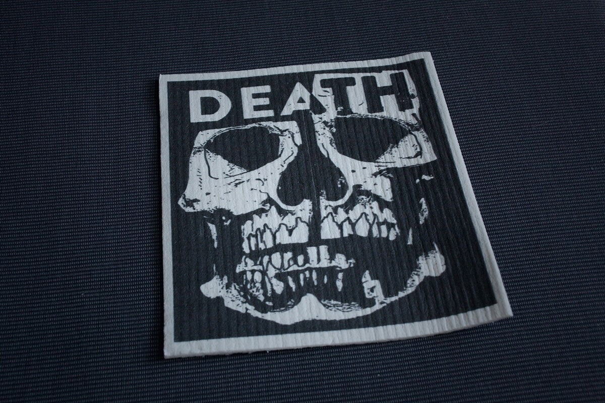 Skull death - REUSABLE SWEDISH DISHCLOTH