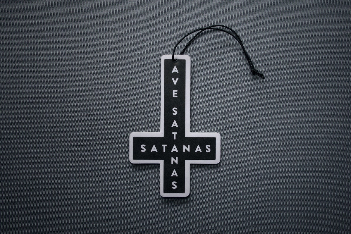 Ave Satanas, upside down cross - AIR FRESHENER