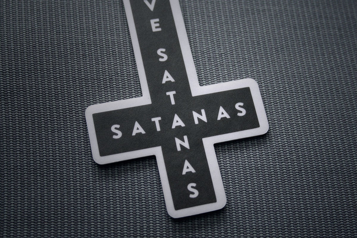 Ave Satanas, upside down cross - AIR FRESHENER