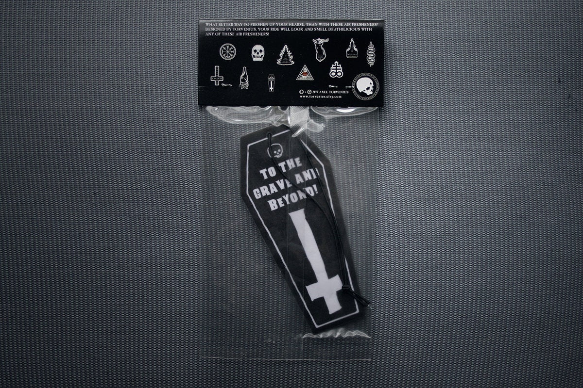 Coffin shaped, to the grave and beyond! - AIR FRESHENER