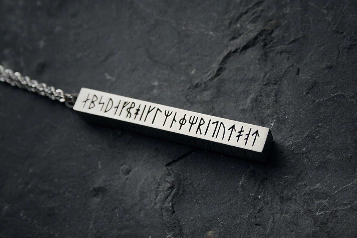 Runes stave, the evolution of Scandinavian runes - NECKLACE – TORVENIUS