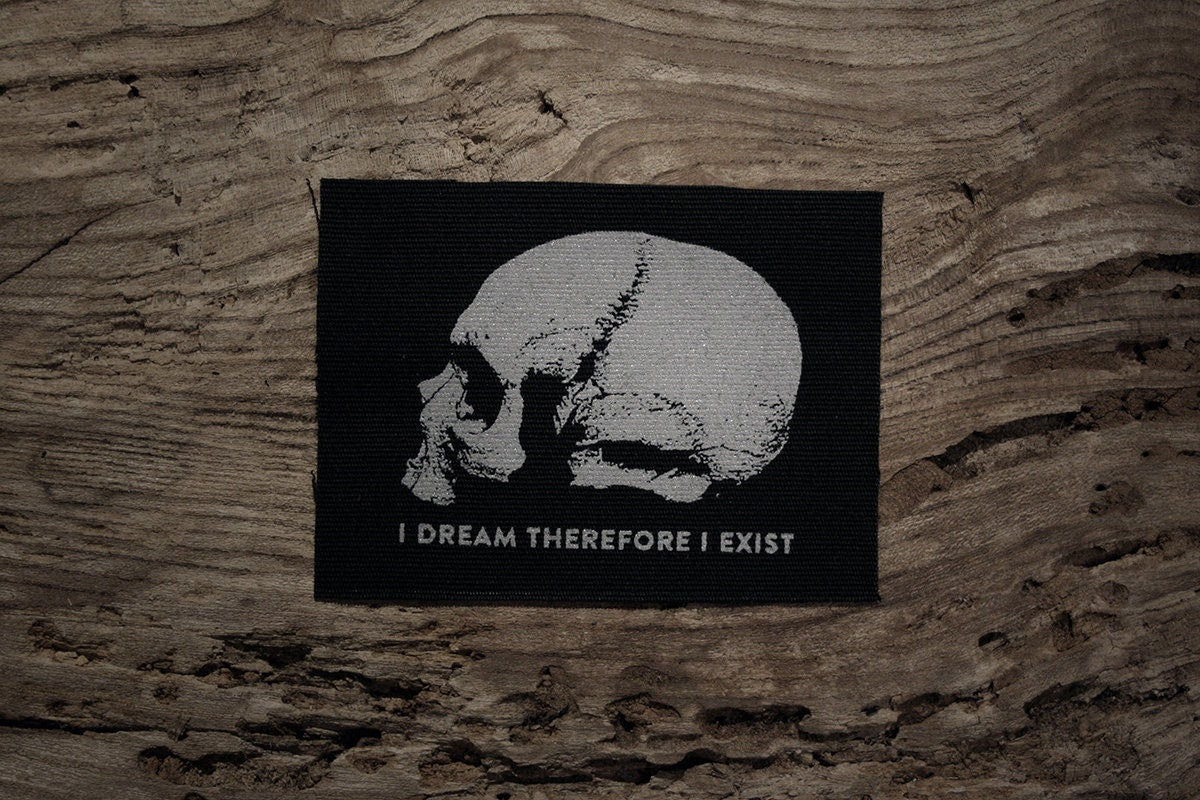 I dream therefore I exist, August Strindberg - screen printed PATCH