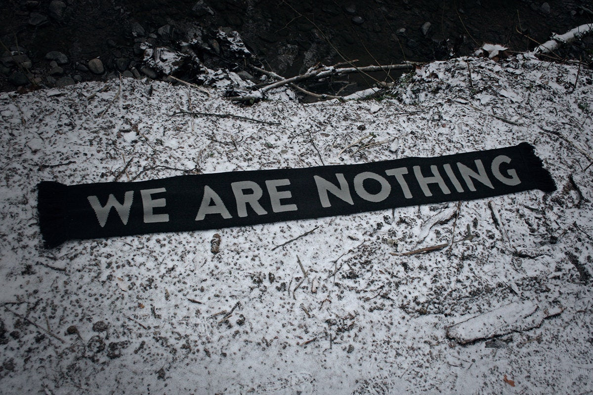 Misanthrope, We are nothing - KNITTED SCARF