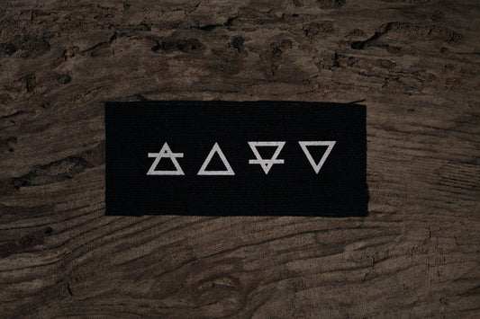 4 elements - screen printed PATCH