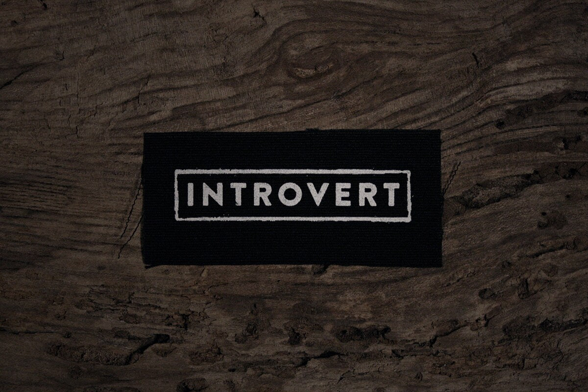 Introvert - screen printed PATCH