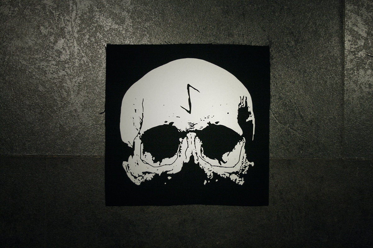 Skull rune, Eihwaz - BACK PATCH