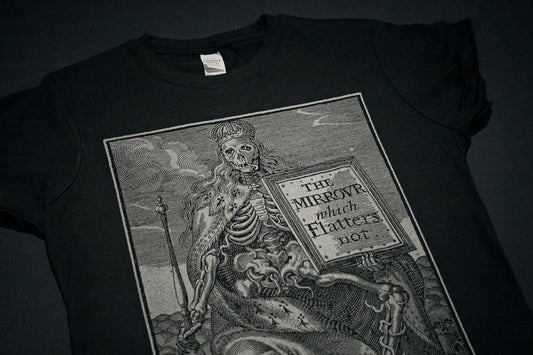 The mirrour which flatters not, skeleton, death - T-shirt female fitted