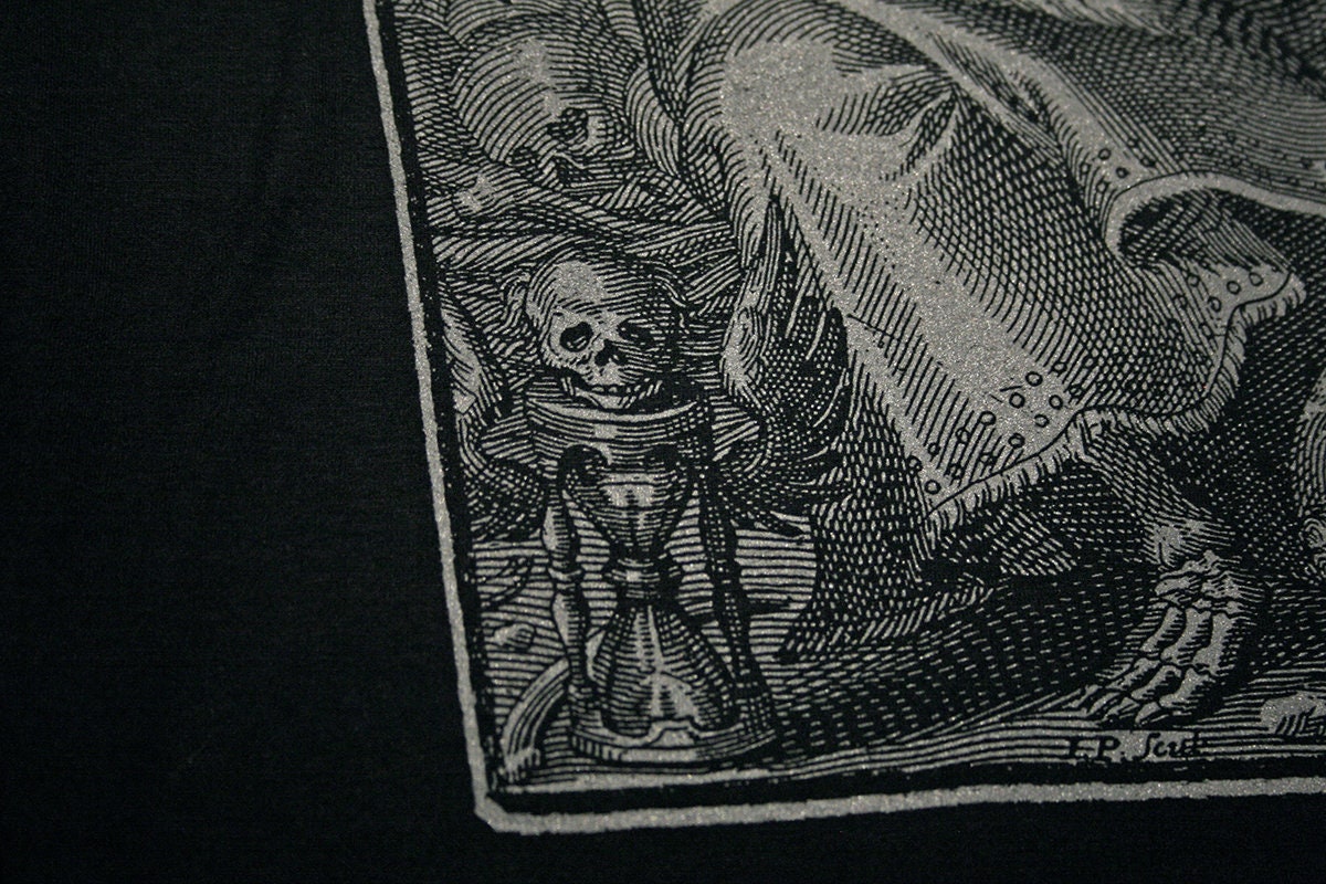 The mirrour which flatters not, skeleton, death - T-shirt female fitted