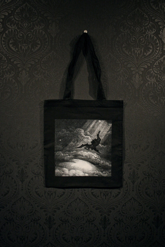 Fall of Lucifer, Satan, by Gustave Doré - Tote bag