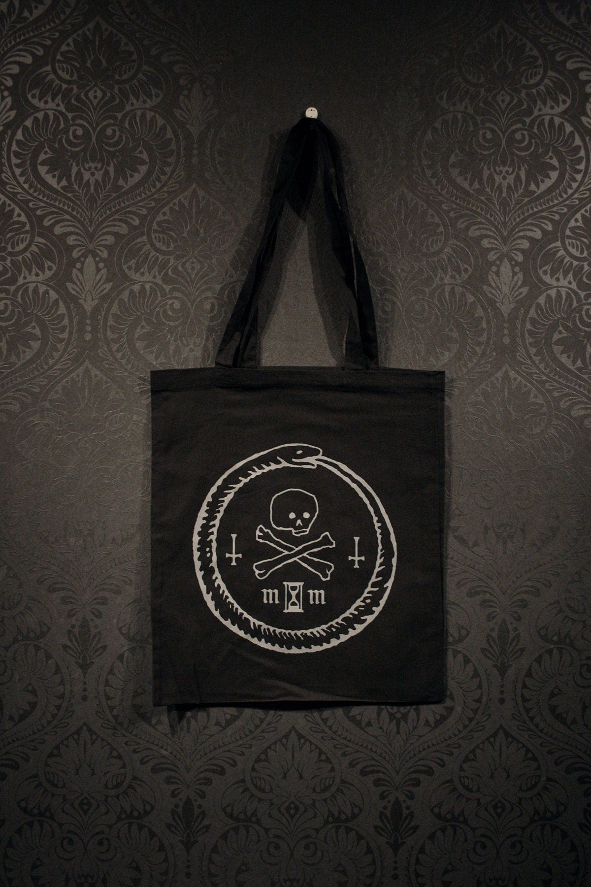 Ouroboros with skull - Tote bag