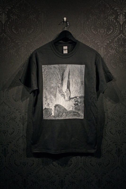 Dante and Virgil observe the false counsellors, Canto XXVI, Gustave Dore illustration - T-shirt