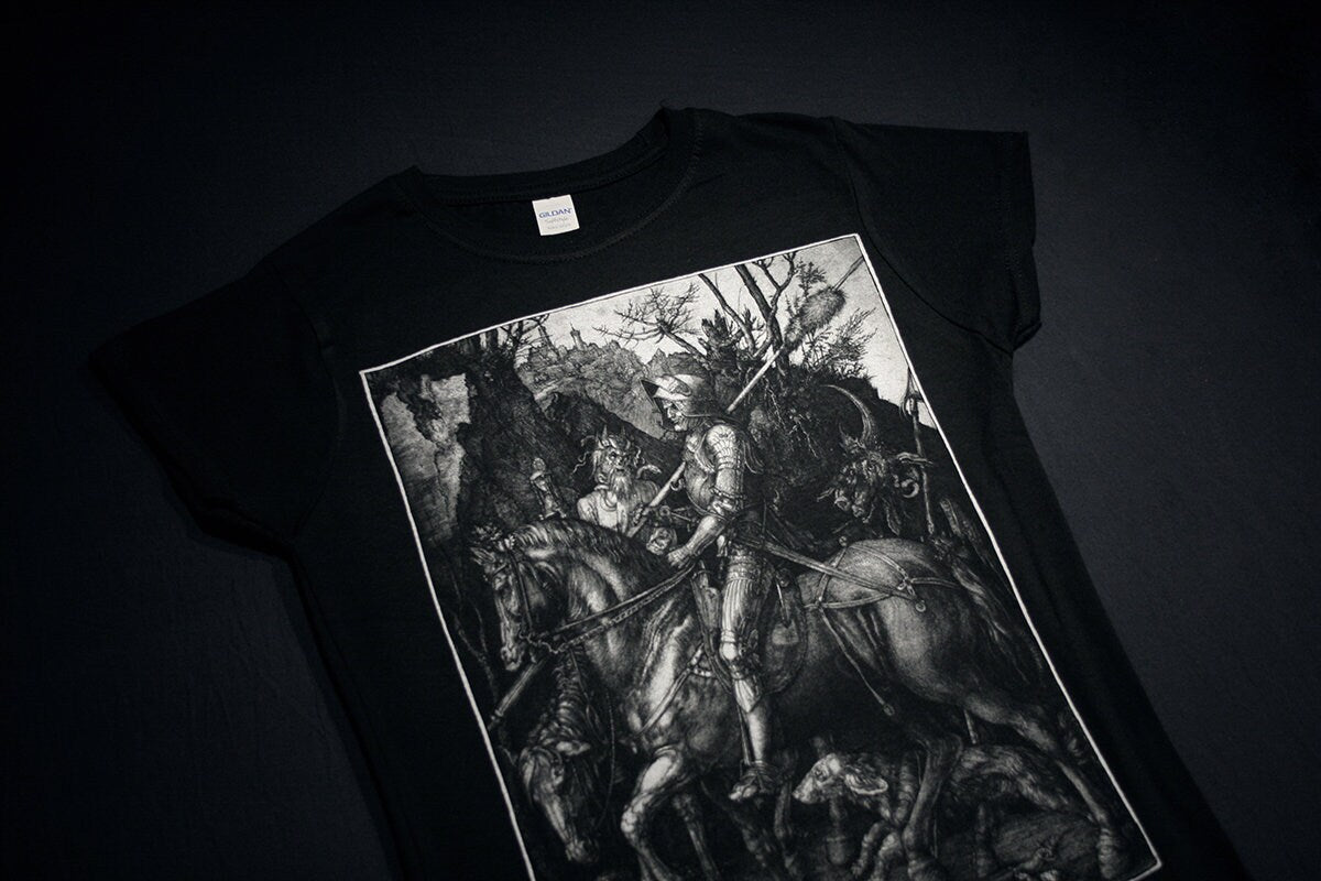 Knight, Death and the Devil by Albrecht Dürer - T-shirt female fitted