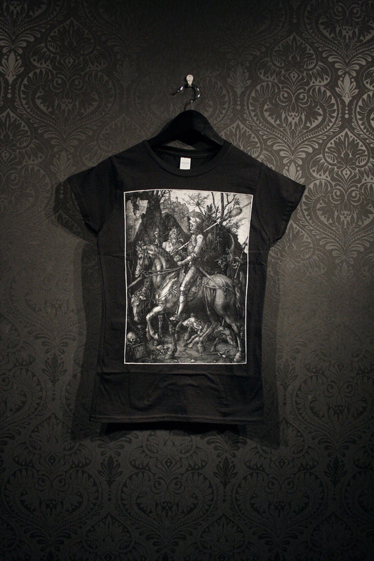 Knight, Death and the Devil by Albrecht Dürer - T-shirt female fitted