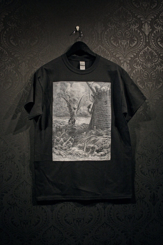 The Death-Fires Danced at Night, Rime of the ancient marine, illustration by Gustave Doré - T-shirt