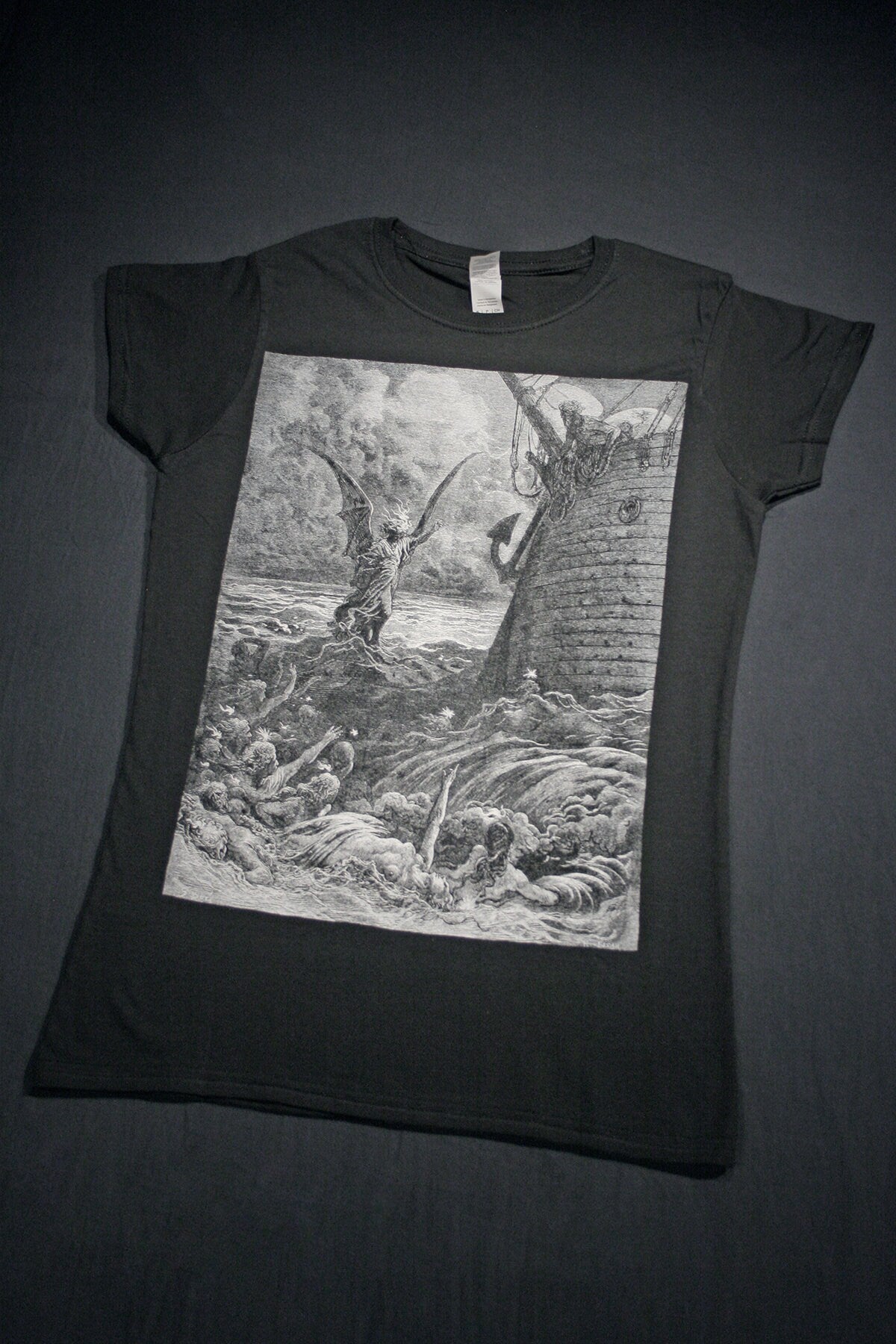 The Death-Fires Danced at Night, Rime of the ancient marine, illustration by Gustave Doré - T-shirt female fitted