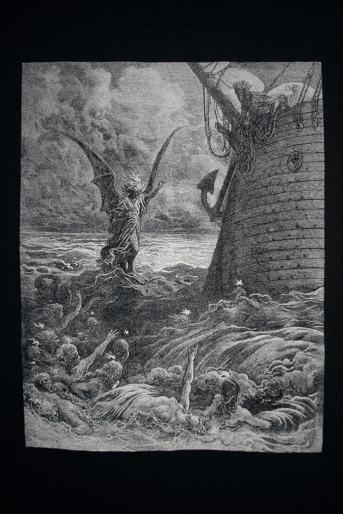 The Death-Fires Danced at Night, Rime of the ancient marine, illustration by Gustave Doré - T-shirt female fitted