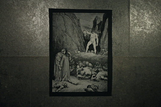 Decapitated man, Bertram De Born / dantes Inferno, Divine Comedy, Gustave Dore illustration - BACK PATCH