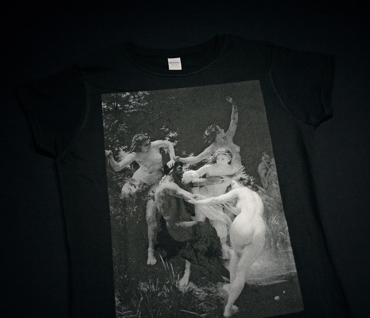 Nymphs and Satyr, William-Adolphe Bouguereau - T-shirt