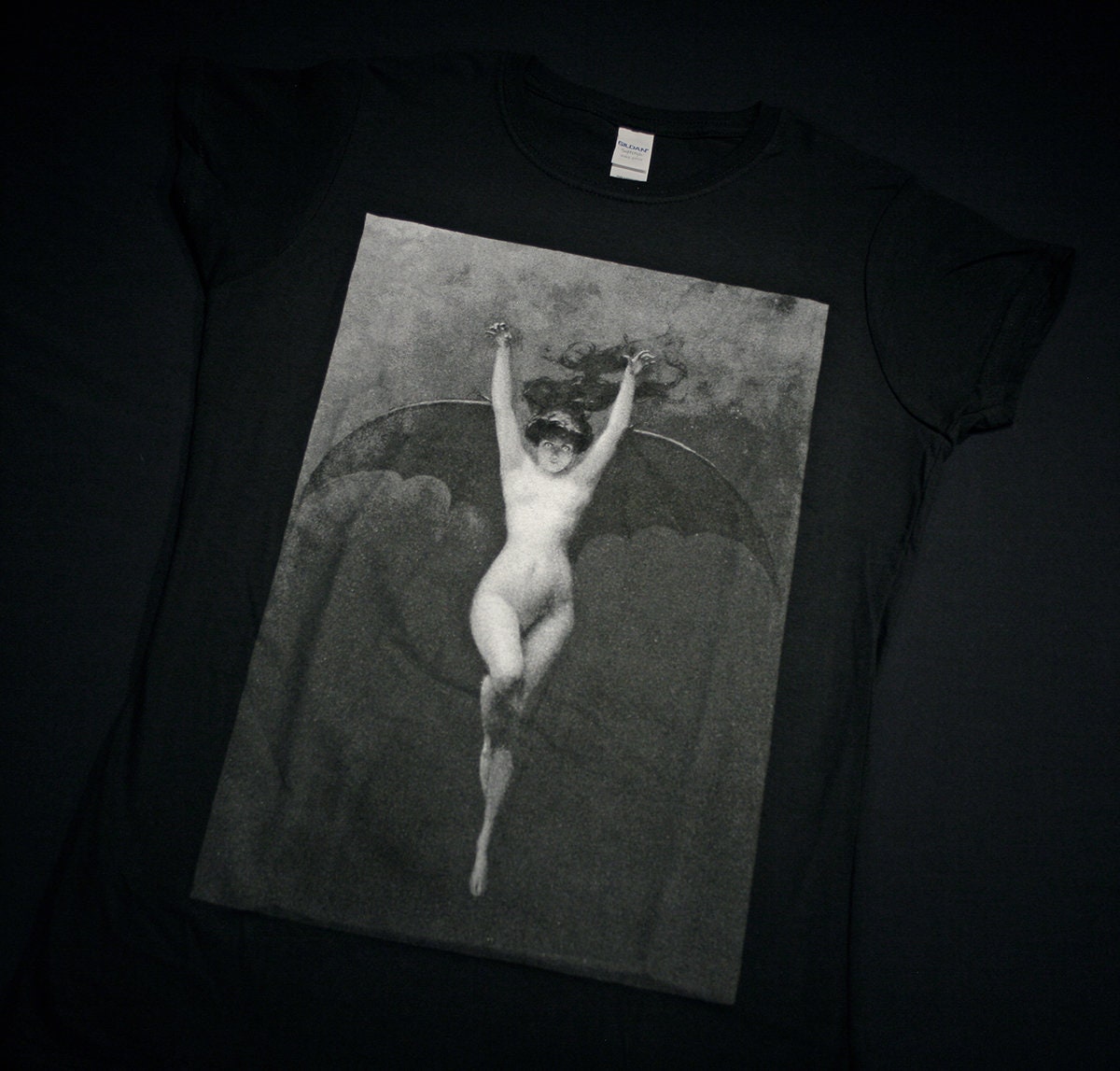 The Bat-Woman (La Femme Chauve-Souris), Albert Joseph Pénot - T-shirt female fitted