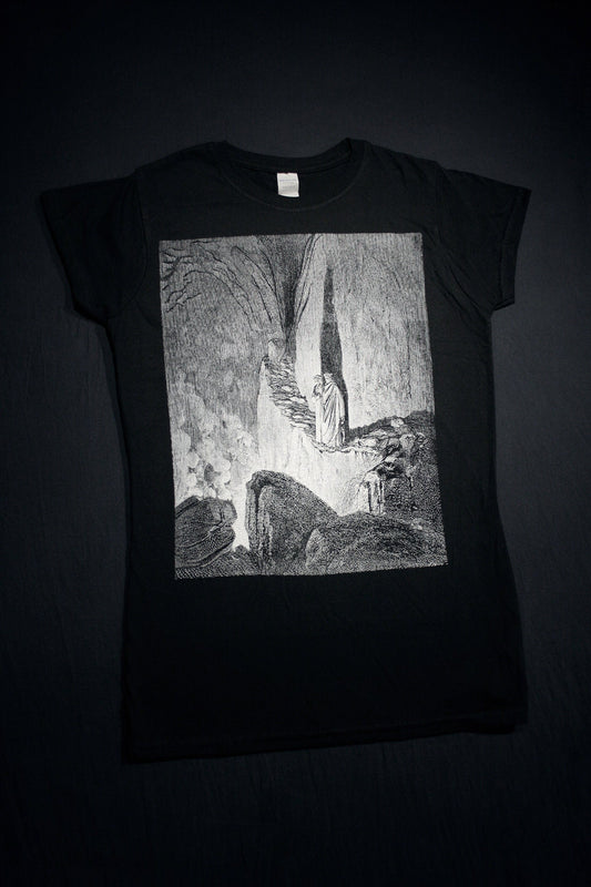 Dante and Virgil observe the false counsellors, Canto XXVI, Gustave Dore illustration - T-shirt female fitted