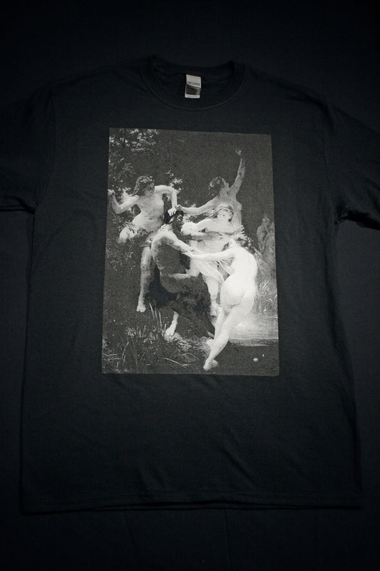 Nymphs and Satyr, William-Adolphe Bouguereau - T-shirt female fitted