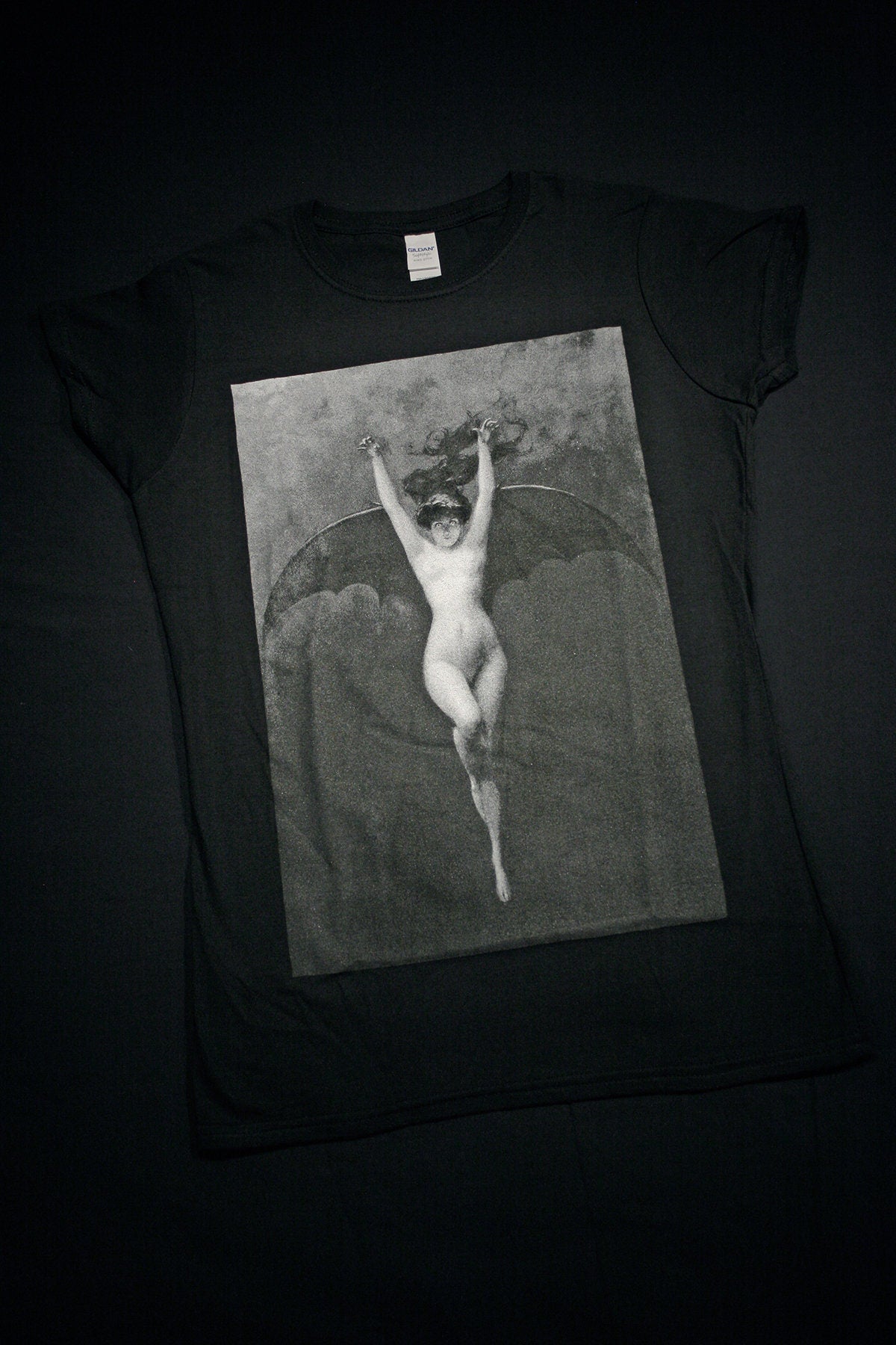 The Bat-Woman (La Femme Chauve-Souris), Albert Joseph Pénot - T-shirt female fitted