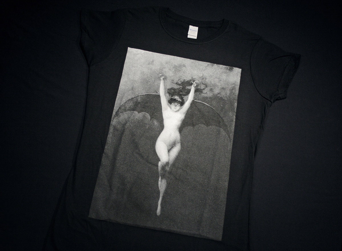 The Bat-Woman (La Femme Chauve-Souris), Albert Joseph Pénot - T-shirt female fitted