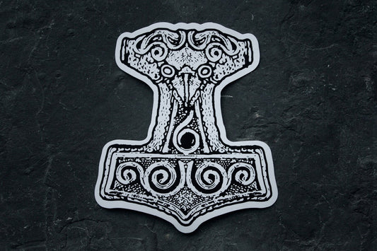 Mjolnir, Thor's hammer, Skåne - vinyl STICKER