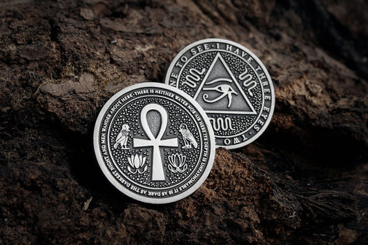 Egyptian esoteric and occult coin - collectible divination flip COIN