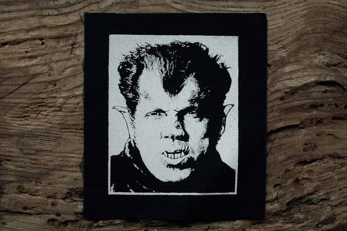 Werewolf of London, Henry Hull - screen printed PATCH