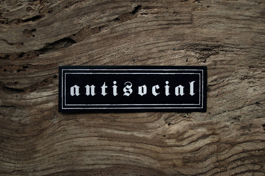 Antisocial - vinyl STICKER