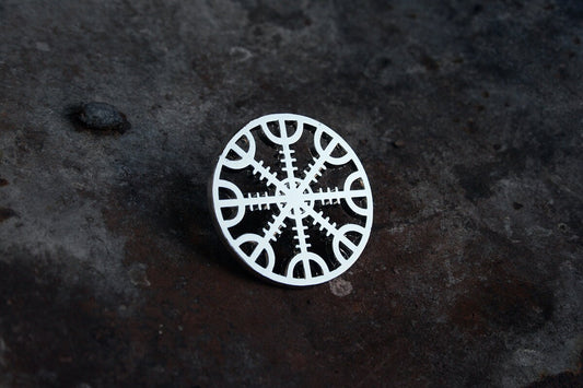 Ægishjálmur, Helm of awe (Aegishjalmr/Aegishjalmur) stainless steel version - PIN