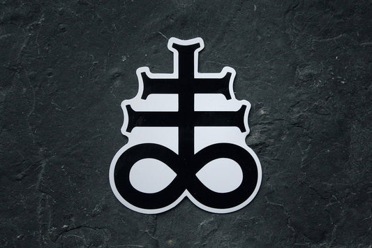 Leviathan cross, shaped - vinyl STICKER