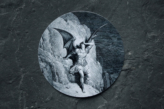 Lucifer the fallen, Gustave Doré - vinyl STICKER